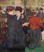 Henri de toulouse-lautrec Two Women Dancing at the Moulin Rouge Sweden oil painting artist